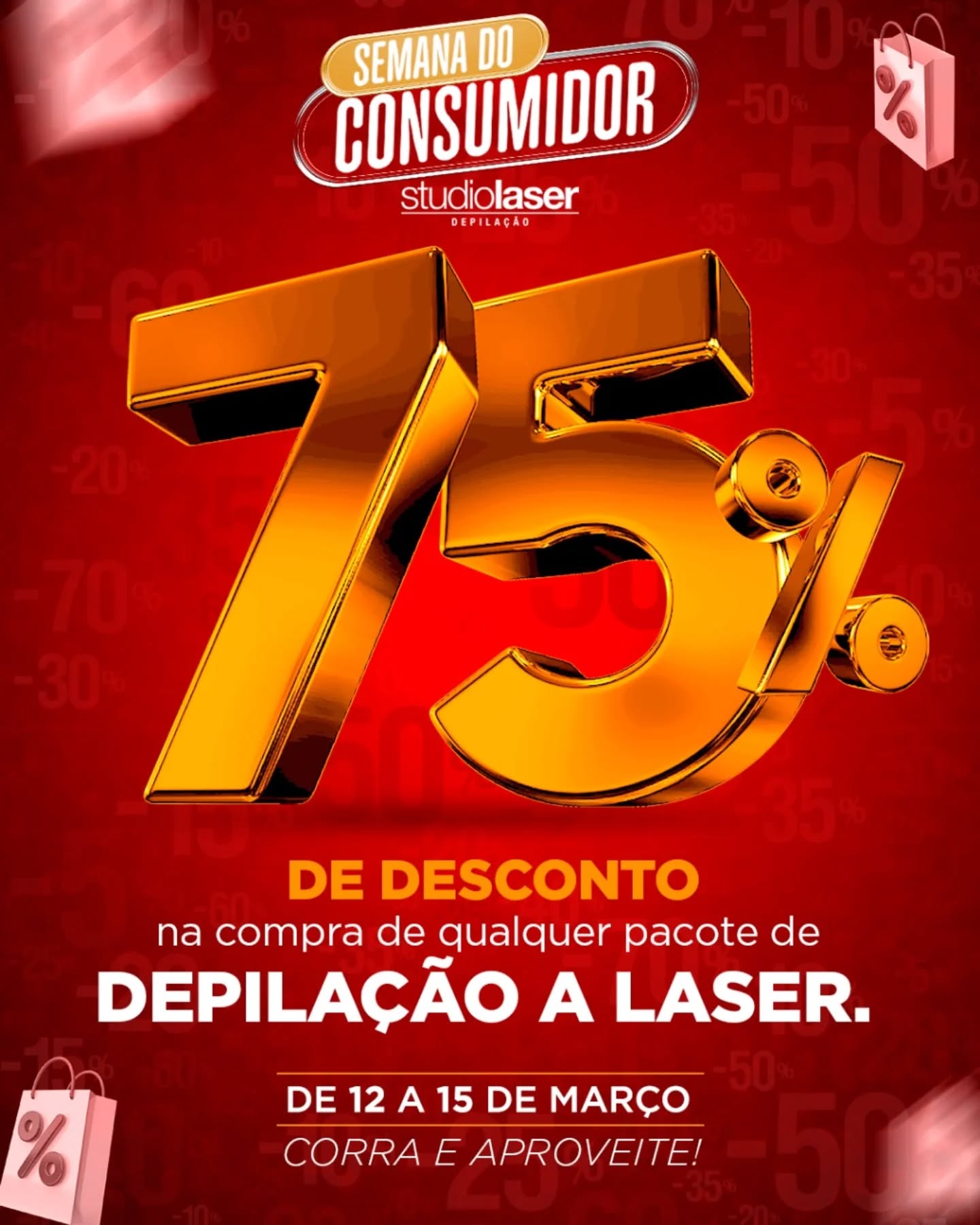 75% OFF Exclusivo: Depilação a Laser Imperdível!