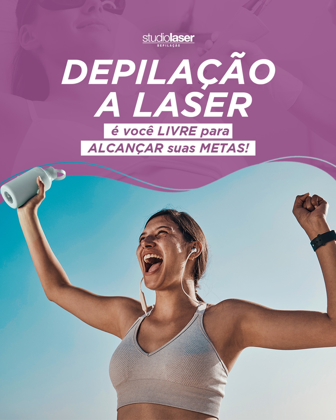 Livre dos pelos, aproveite o verão no Studio Laser