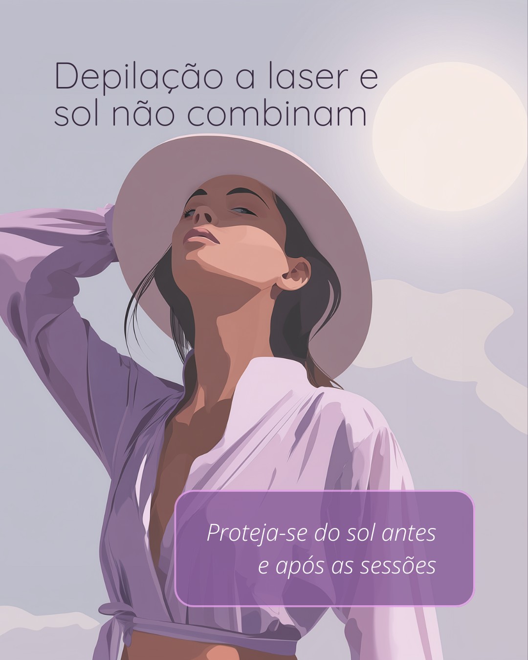Depilação a laser: cuidado com o sol e a pele!