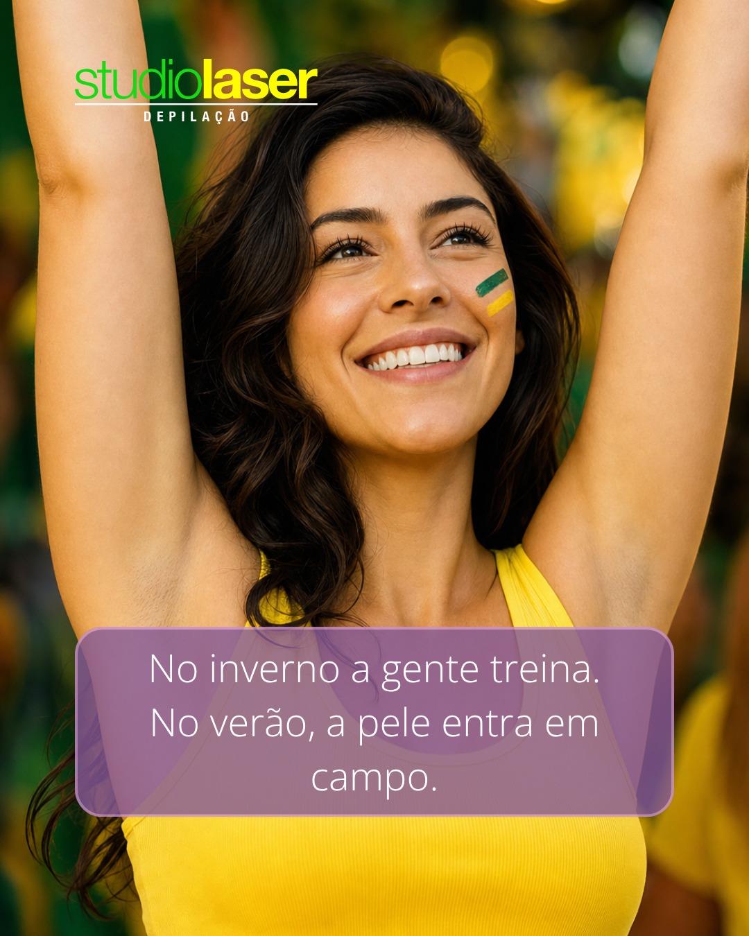 Clima de Copa: Hora de Treinar Sua Pele no Studio Laser!