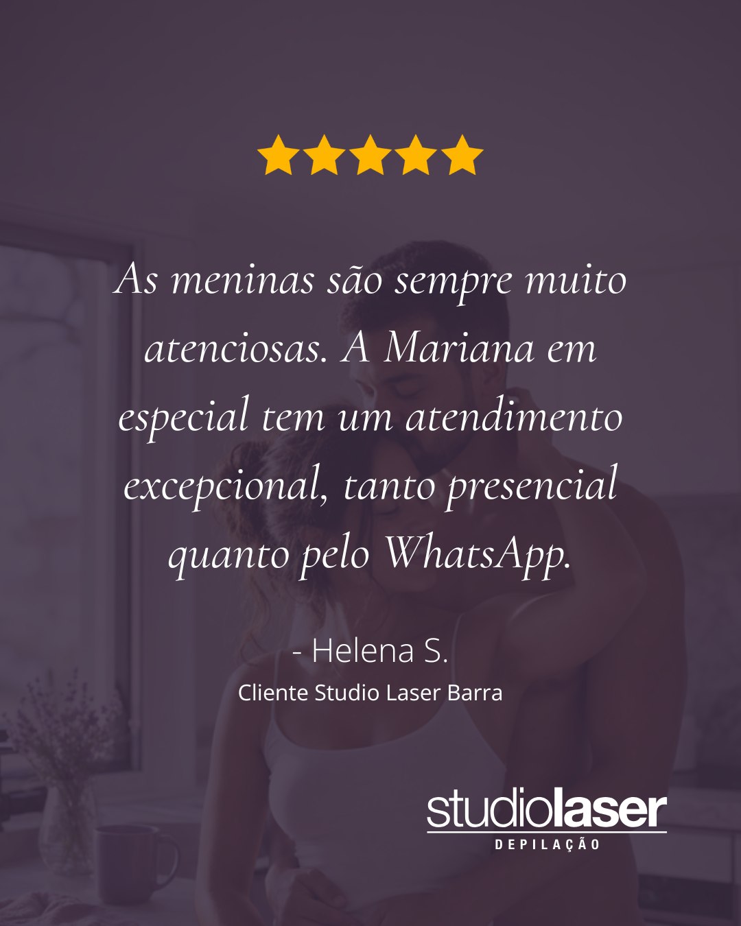 Atendimento Nota 10 no Studio Laser Barra!