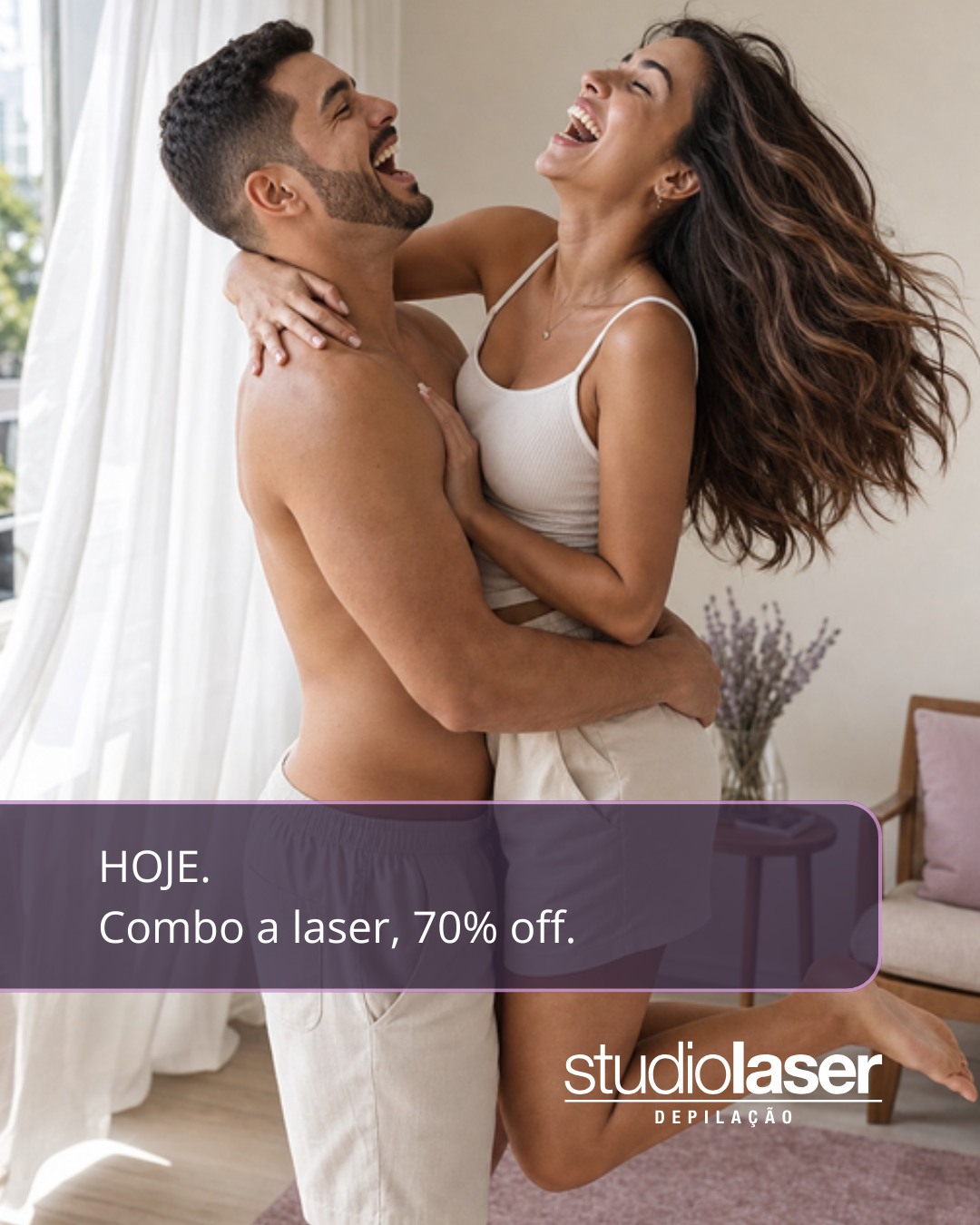 Promoção Dia dos Namorados: 80% OFF no Studio Laser!