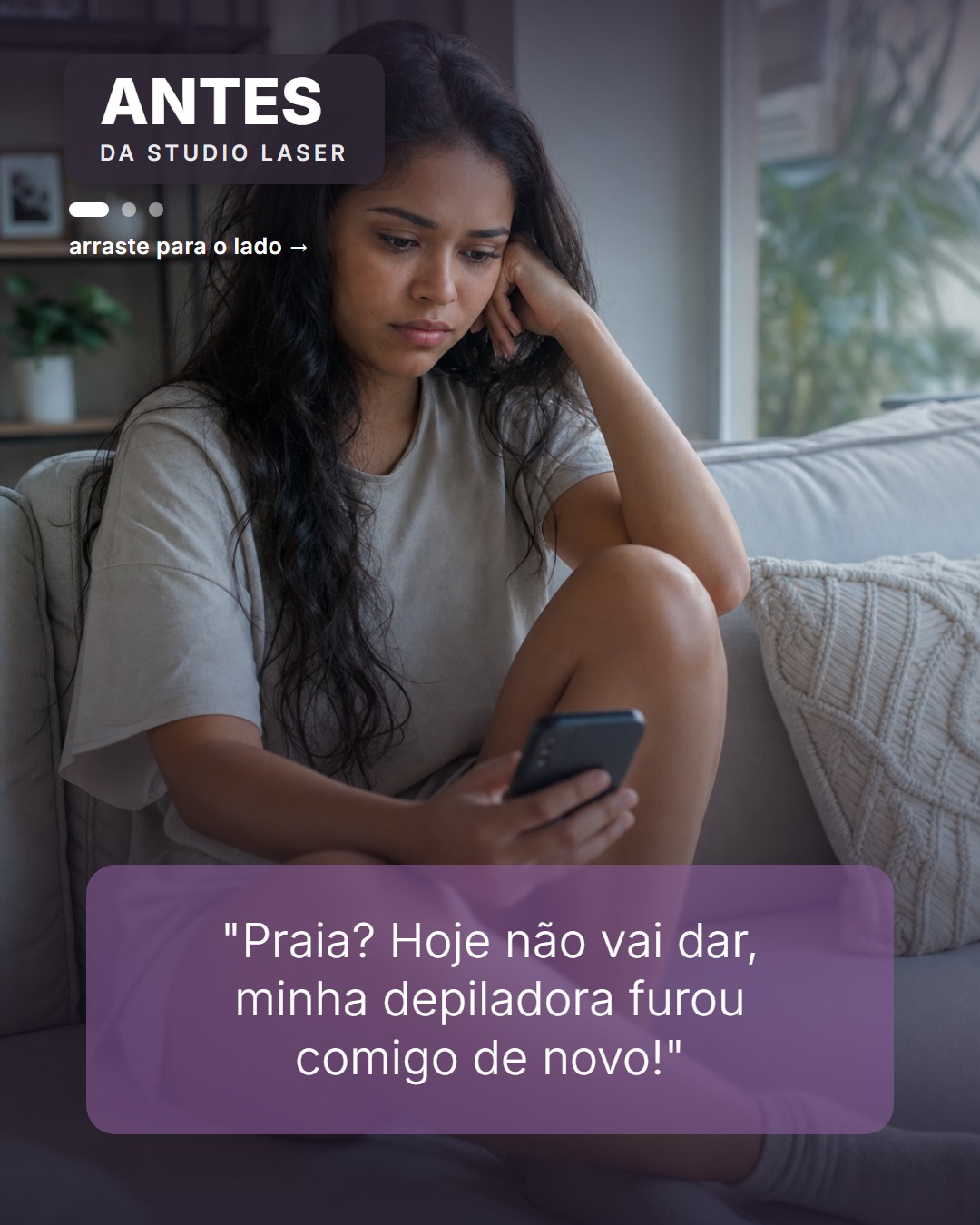 Livre dos pelos, pronta para o verão no Studio Laser!
