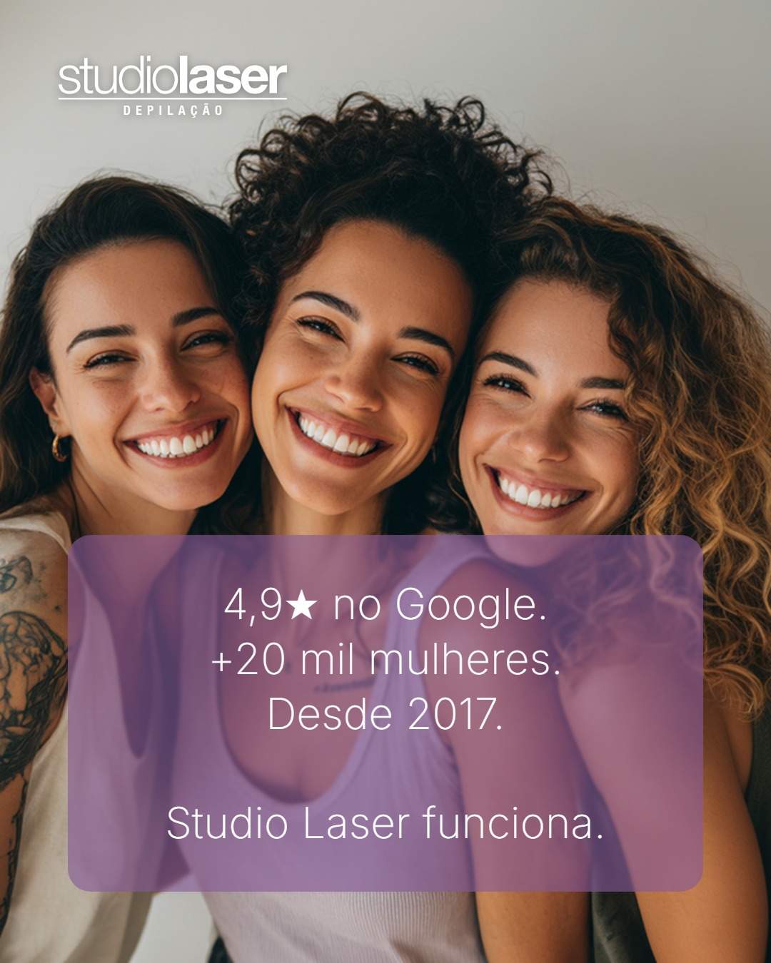 Studio Laser: +20 mil mulheres satisfeitas desde 2017